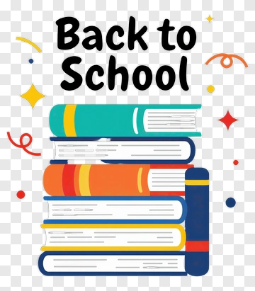 Back To School Books Stack PNG