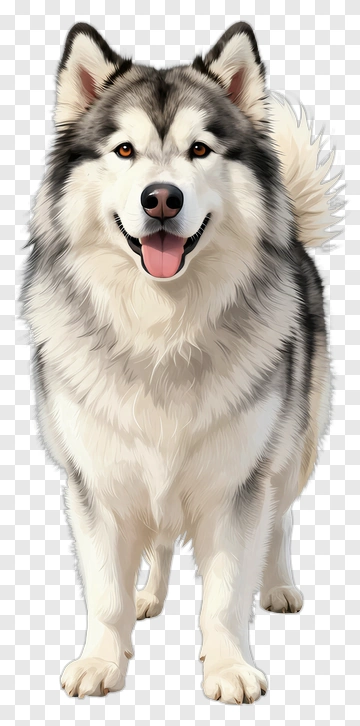 Siberian Husky Dog Smiling PNG