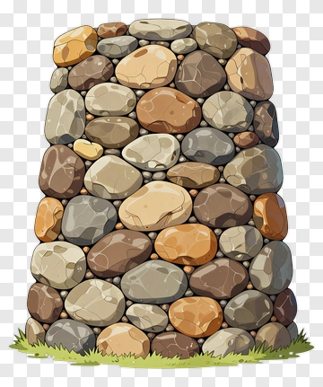Stack Of Colorful Stones PNG