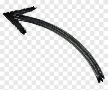 Curved Black Arrow PNG