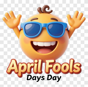 Happy Emoji Celebrating April Fools' Day PNG