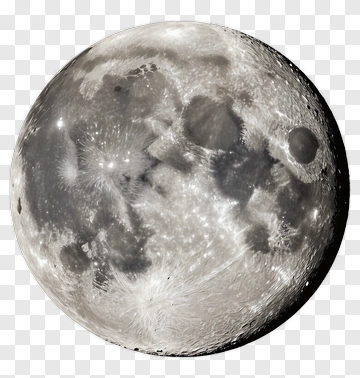 Realistic Full Moon PNG