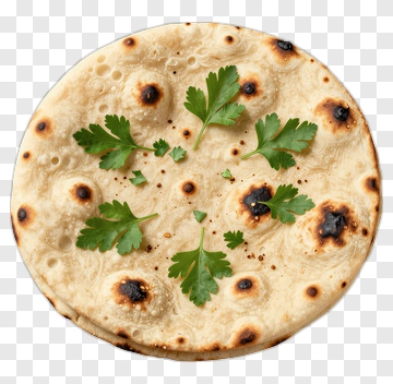 Flatbread With Fresh Cilantro PNG