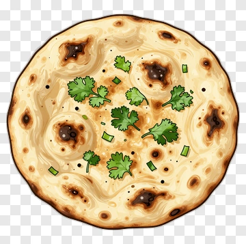 Flatbread With Fresh Herbs PNG