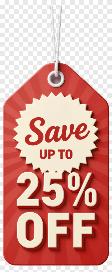 Sale Tag With Discount Offer PNG
