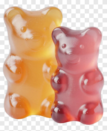 Gummy Bears In Yellow And Red PNG