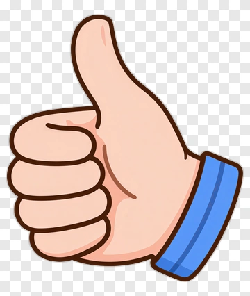 Cartoon Hand Giving A Thumbs Up PNG