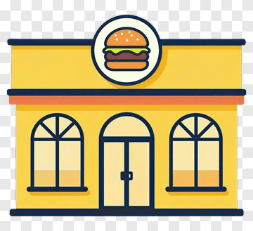 Fast Food Restaurant Building PNG