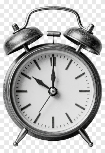 Vintage Alarm Clock PNG
