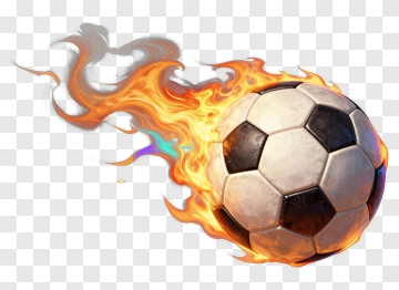 Flaming Soccer Ball PNG