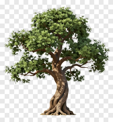 3D Tree With Lush Green Foliage PNG