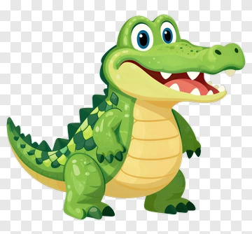 Cartoon Alligator PNG