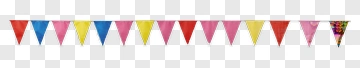 Colorful Party Bunting Flags PNG