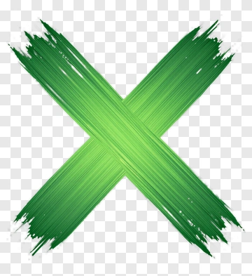 Green Brush Stroke Cross PNG