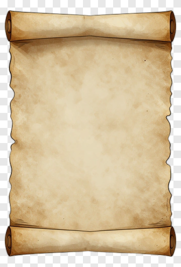 Old Scroll With Decorative Edges PNG