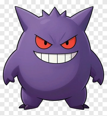 Purple Ghost Character PNG