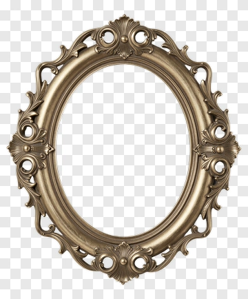 Vintage Ornate Picture Frame PNG