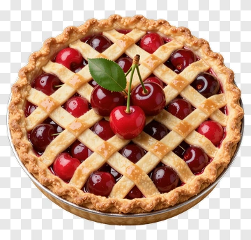 Cherry Pie With Lattice Crust PNG