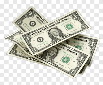 Stack Of One Dollar Bills PNG