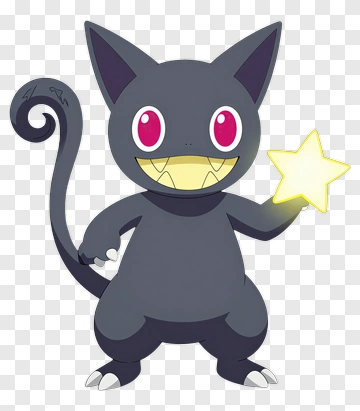 Cartoon Cat Holding A Star PNG