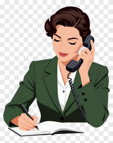 Businesswoman Taking Notes On Phone PNG