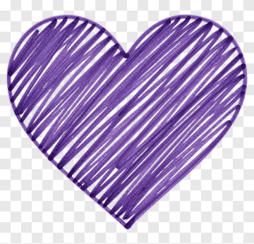 Purple Heart Drawing PNG