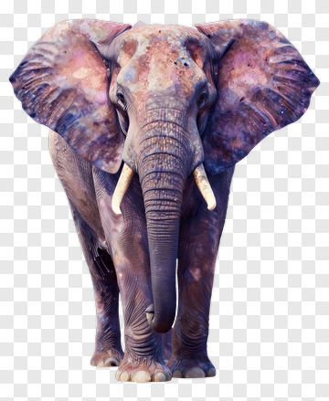 Colorful Elephant PNG