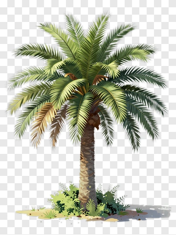 Colorful Palm Tree PNG