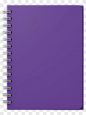 Purple Spiral Notebook PNG
