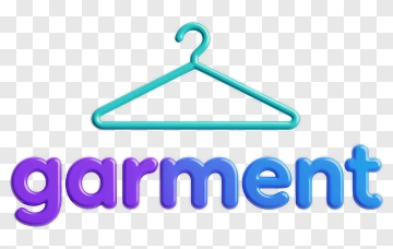 Garment Hanger With Colorful Text PNG