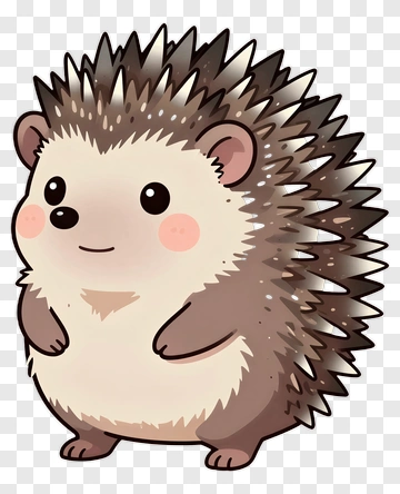 Cartoon Hedgehog PNG