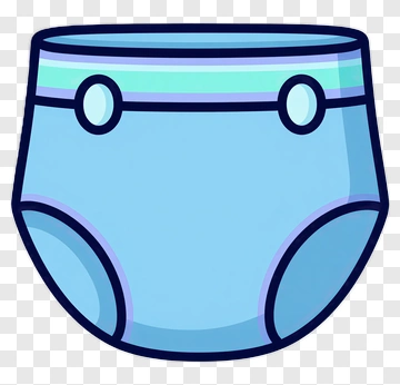 Cartoon Baby Diaper PNG