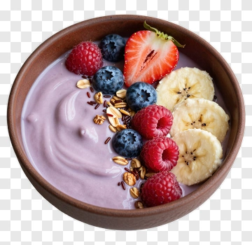 Smoothie Bowl With Berries And Banana PNG