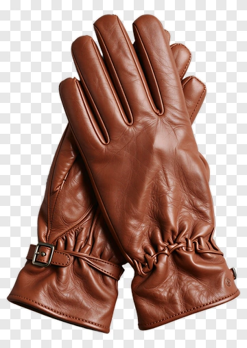 Brown Leather Gloves PNG