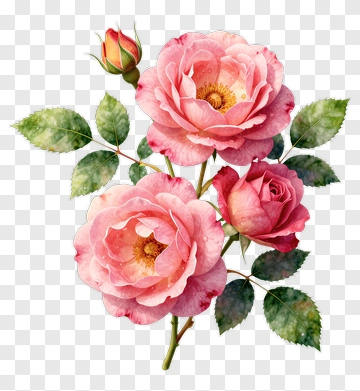 Pink Rose Bouquet PNG