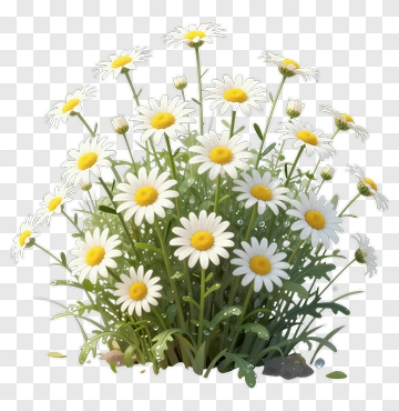 Colorful Daisy Flower Bouquet PNG