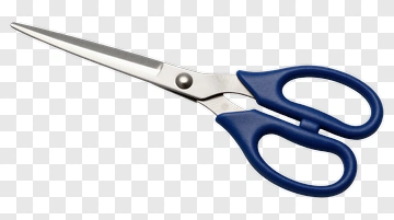 Scissors With Blue Handles PNG