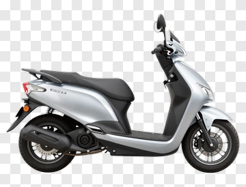 Silver Scooter PNG