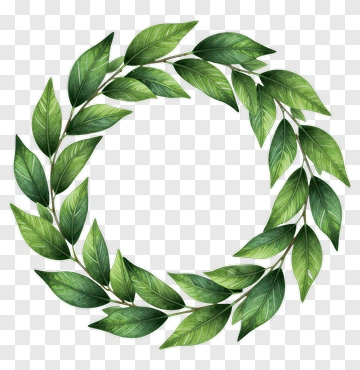 Green Leaf Wreath PNG