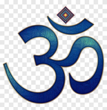 Decorative Om Symbol With Geometric Patterns PNG