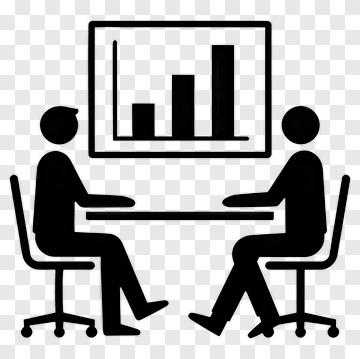Business Team Discussing Data Insights PNG