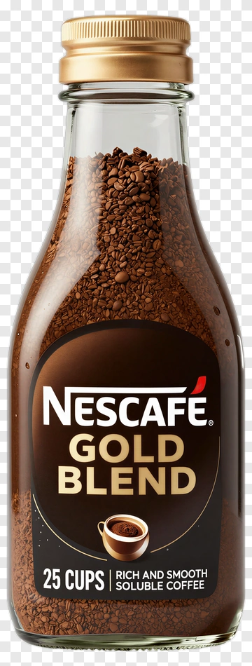 Nescafé Gold Blend Instant Coffee Jar PNG