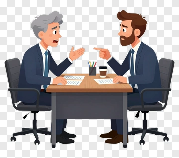 Businessmen Having A Discussion PNG