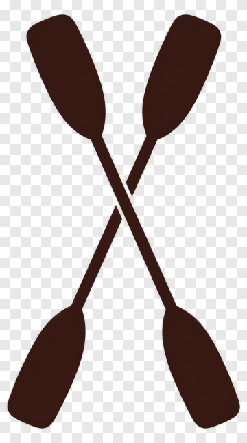 Crossed Brown Oars PNG