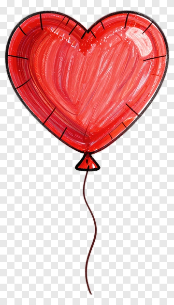 Red Heart Balloon PNG