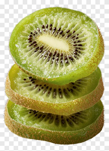 Sliced Kiwi Fruit Stacked PNG