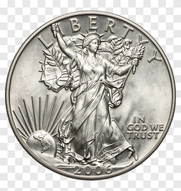 Liberty Coin Featuring Lady Liberty PNG