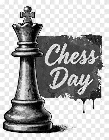 Chess Day King Piece Illustration PNG