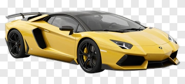 Yellow Sports Car PNG