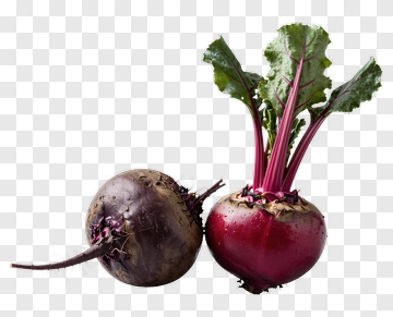 Fresh Beets With Green Leaves PNG